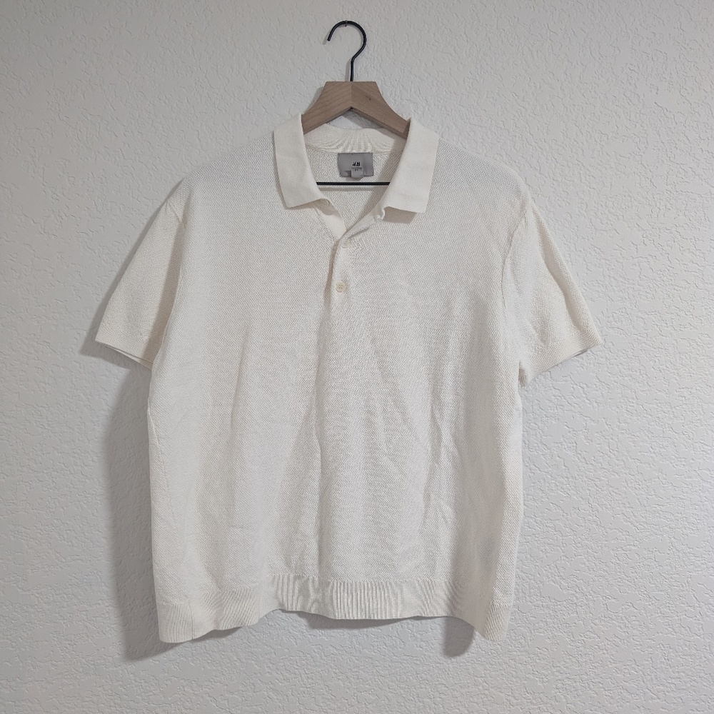 H&M Boucle Polo Shirt / L - Picture 1 of 6